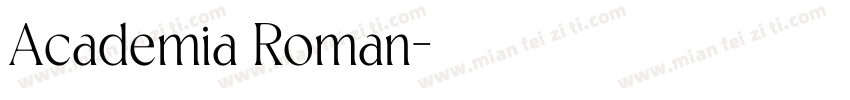 Academia Roman字体转换